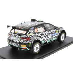 1:18 Масштабная модель SKODA Fabia RS Rally2 #20 "Monster - Toksport WRT" Solberg/Edmondson 7 место Rally Kenya 2024