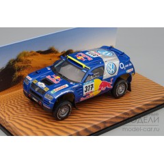 1:43 Масштабная модель VW Race Touareg Red Bull N 317 Rally Paris-Dakar 2005 Gordon - Zitzewitz #317, blue