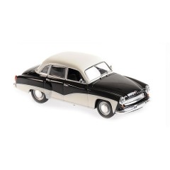 1:43 Масштабная модель WARTBURG A 311 - 1958 - BLACK/WHITE