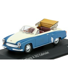 1:43 Масштабная модель Wartburg A 311 Cabriolet 1958 Blue/White