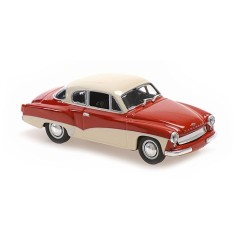 1:43 Масштабная модель WARTBURG A 311 COUPE - 1958 - RED/WHITE