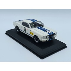 1:43 Масштабная модель FORD Mustang Shelby 350gt 4.7l V8 Coupe Team C.dubois №17 24h Le Mans (1967) Claude Dubois - Chris Tuerlinckx, White Blue