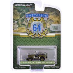 1:64 Масштабная модель WILLYS JEEP "British Army Command Car" 1942 Military Green