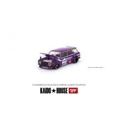 1:64 Масштабная модель Kaido House x MINI GT 1:64 Datsun KAIDO 510 Wagon Purple