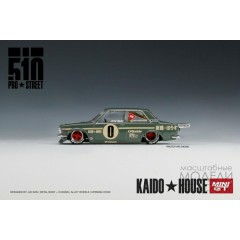1:64 Масштабная модель KaidoHouse Datsun 510 Pro Street Green