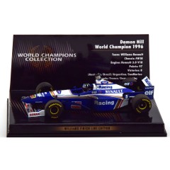 1:43 Масштабная модель Williams RENAULT FW18 - DAMON HILL - WORLD CHAMPION 1996
