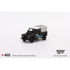 1:64 Масштабная модель Land Rover Defender 90 pick-up with roof, bronze green