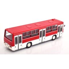 1:43 Масштабная модель Автобус Икарус-260.06, красно-белый