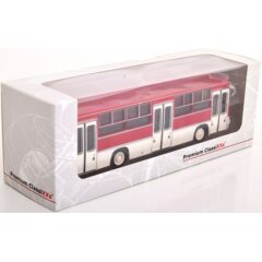 1:43 Масштабная модель Автобус Икарус-260.06, красно-белый