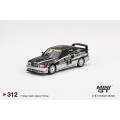 1:64 Масштабная модель Mini GT Mijo Exclusive Mercedes Benz 190E 2.5-16 Evolution II #7 Klaus Ludwig AMG-Mercedes Team DTM