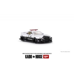 1:64 Масштабная модель Nissan Skyline GT-R (R34) "KAIDO WORKS V2 Aero" (Japan Police)