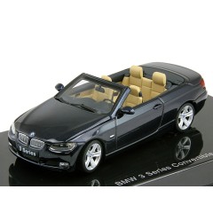 1:43 Масштабная модель BMW 3 Series Convertible 2007 (Monaco Blue) c открывающимся капотом