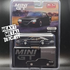 1:64 Масштабная модель Mini GT Nissan Skyline RHD Matt Black Kenmeri Liberty Walk