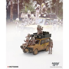 1:64 Масштабная модель Range Rover "1982 Camel Trophy Papua New Guinea" сет с фигурками