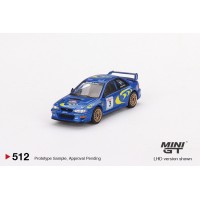 1:64 Масштабная модель SUBARU Impreza WRC97 #3 (winner Rally Sanremo 1997), blue