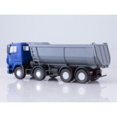 1:43 Масштабная модель МАЗ-6516 самосвал, U-образный кузов (синий/серый)