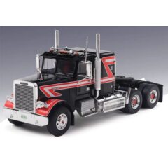 1:43 Масштабная модель седельный тягач FREIGHTLINER FLC 120 64 T со спальником 1977 Black/Red