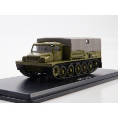 1:43 Масштабная модель Артиллерийский гусеничный тягач АТС-59