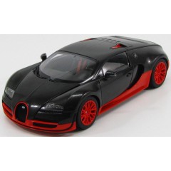 1:18 Масштабная модель Bugatti Veyron Super Sport World Record (Black/Orange Skirts)