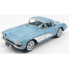 1:18 Масштабная модель Chevrolet Corvette 1958 Silver Blue