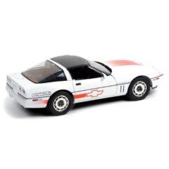 1:18 Масштабная модель CHEVROLET Corvette C4 Challenge Race Car 1988 White with Orange Stripes