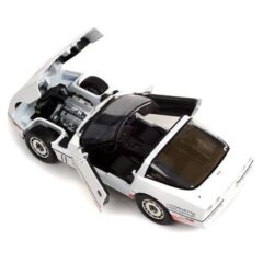 1:18 Масштабная модель CHEVROLET Corvette C4 Challenge Race Car 1988 White with Orange Stripes