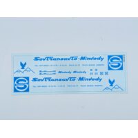 1:43 Набор декалей Sovtransavto-Minvody для Минский-9758 (100х290), голубой