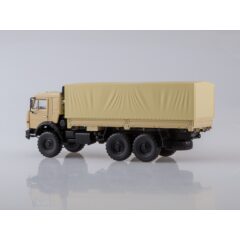 1:43 Масштабная модель КАМАЗ-43118 6x6 бортовой с тентом