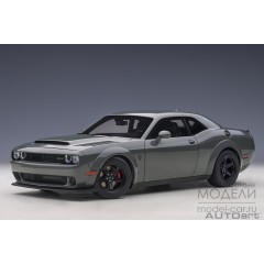 1:18 Масштабная модель Dodge Challenger Demon SRT (destroyer grey)