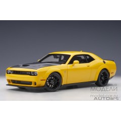 1:18 Масштабная модель Dodge Challenger SRT Hellcat Widebody - 2018 (yellow)