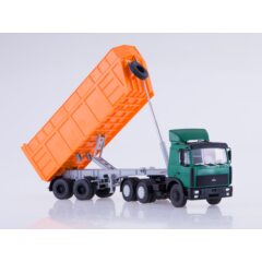 1:43 Масштабная модель МАЗ-6422 с самосвальным полуприцепом МАЗ-9506-30