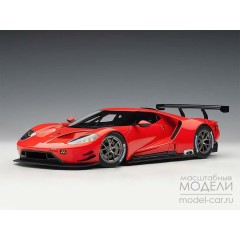 1:18 Масштабная модель Ford GT LM Plain Body Version 2018 (red)