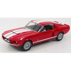 1:18 Масштабная модель Ford Shelby Mustang GT500 1967 Red / White Stripes