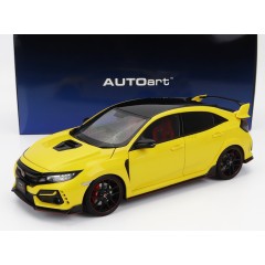 1:18 Масштабная модель Honda Civic Type R (FK8) - 2021 Limited Edition (sunlight yellow)