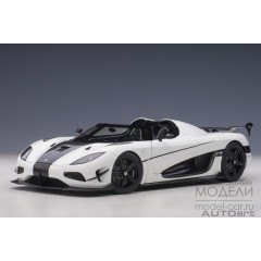 1:18 Масштабная модель Koenigsegg Agera RS 2015 (white/carbon/black accents)