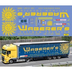 1:43 Декаль Транспортная компания Waberer's