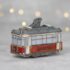 Елочная игрушка "Ретро Трамвай - Ленинград" красный