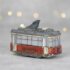 Елочная игрушка "Ретро Трамвай - Ленинград" красный