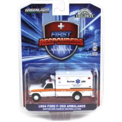 1:64 Масштабная модель FORD F-350 Van Ambulance "Boston EMS Cardiac Defibrillation Ambulance" 1994