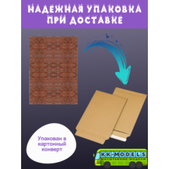 Самоклеющаяся текстура кирпичной стены (мелкая), для макетов, лист А4