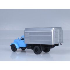 1:43 Масштабная модель ЛуМЗ-890Б (на шасси ЗИЛ-164) голубой/серебристый