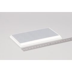 Пластиковый Бокс для моделей белый подиум зеркальное покрытие (155 х 90 х 70 мм)