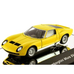 1:43 Масштабная модель Lamborghini Miura SV 1971 (Yellow) открывающиеся капот и багажник