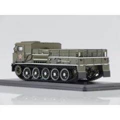 1:43 Масштабная модель Артиллерийский гусеничный тягач АТС-59Г, парадный