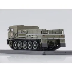1:43 Масштабная модель Артиллерийский гусеничный тягач АТС-59Г, парадный