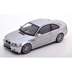 1:18 Масштабная модель BMW M3 CSL (E46) 2003 (silvermet.)