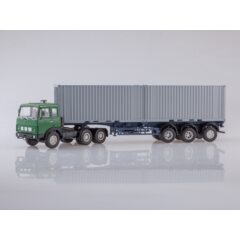1:43 Масштабная модель МАЗ-6422 с полуприцепом-контейнеровозом МАЗ-938920