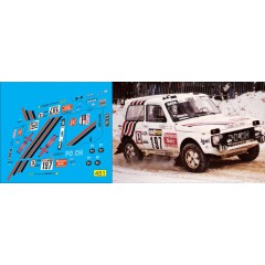 1:43 Декаль Волжский 2121 ралли Дакар №197 1986 г.