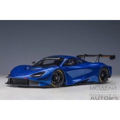 1:18 Масштабная модель McLaren 720S GT3 (azure blue)