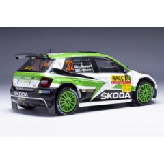 1:24 Масштабная модель SKODA Fabia R5 #32 "Skoda Motorsport" Rovanpera/Halttunen 12 место Rally Catalonia 2018